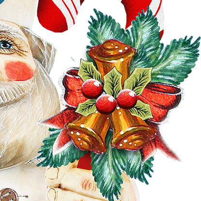 Candy Cane Doctor Santa Door Decor by G. DeBrekht - Christmas Santa Snowman Decor - 8151924H-2