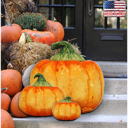 Stacking Pumpkins Halloween Door Decor by G. DeBrekht - Thanksgiving Halloween Decor - 8158414-2H-1