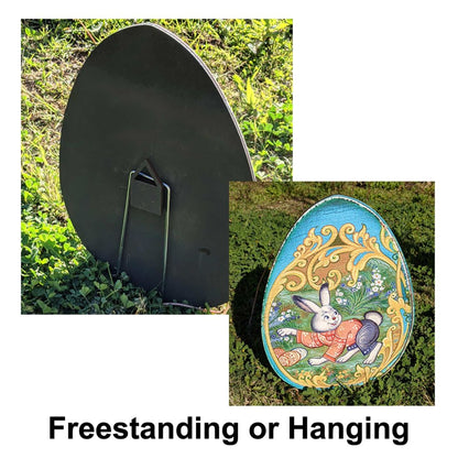 Easter Rainbow Rustic Eggs Outdoor Garden Décor Set of 3 by G. DeBrekht - Easter Spring Décor - 8198712-2M-S6-3