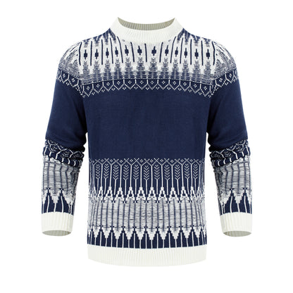 Men's Crewneck Pullover Knitted Sweater