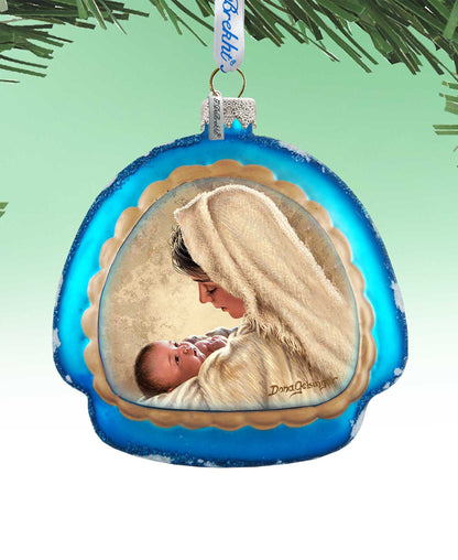 Mother of God Glass Rainbow Christmas Ornament by D. Gelsinger - Nativity Holiday Decor - 756-025-DG-3