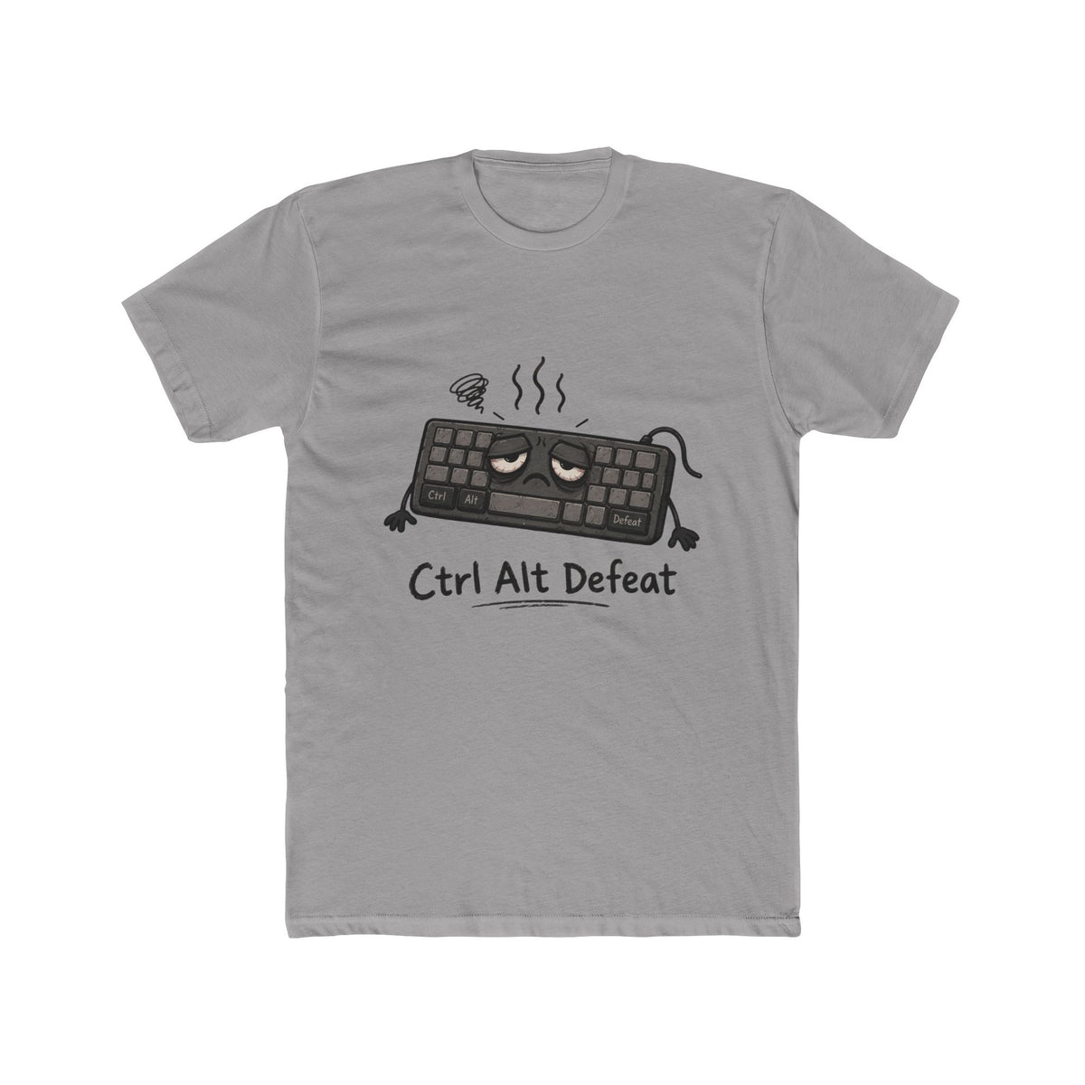 Ctrl Alt Defeat T-Shirt — Funny Gamer Keyboard Graphic Tee