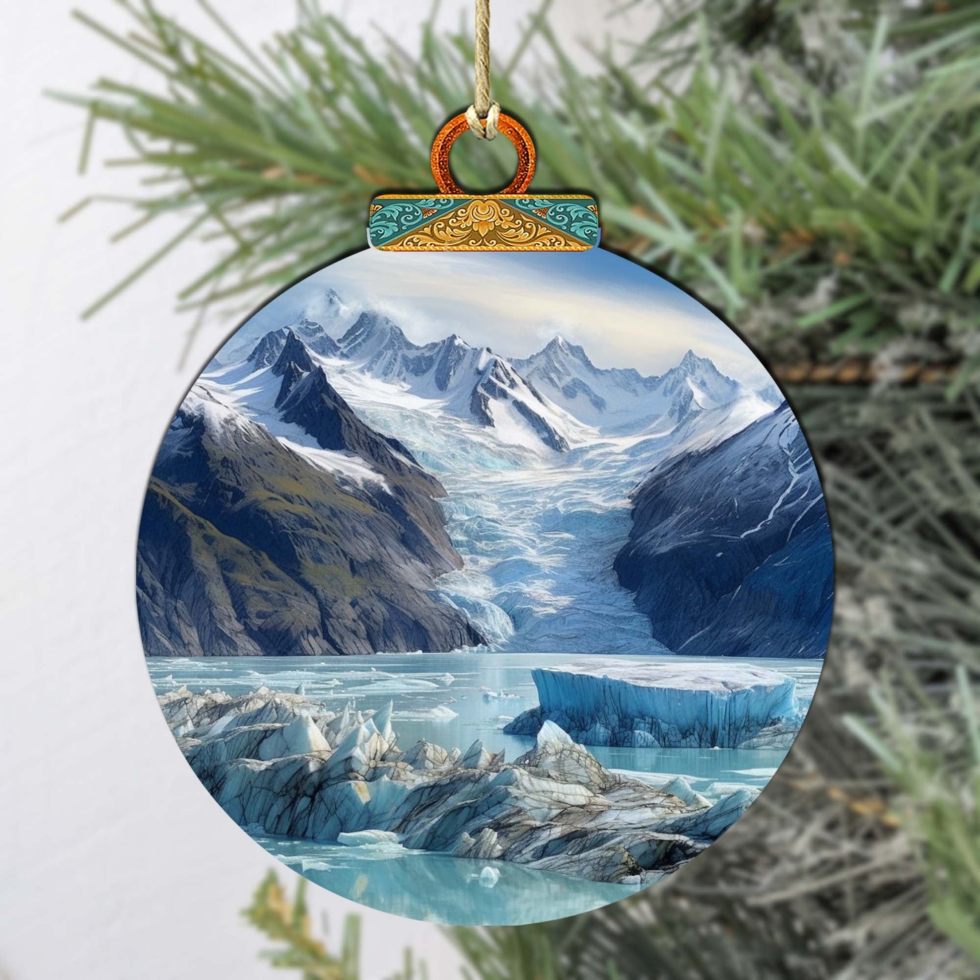 Beauty of Alaskan Wild Wooden Ornaments by G.Debrekht - Wildlife Holiday Décor - 870058-1