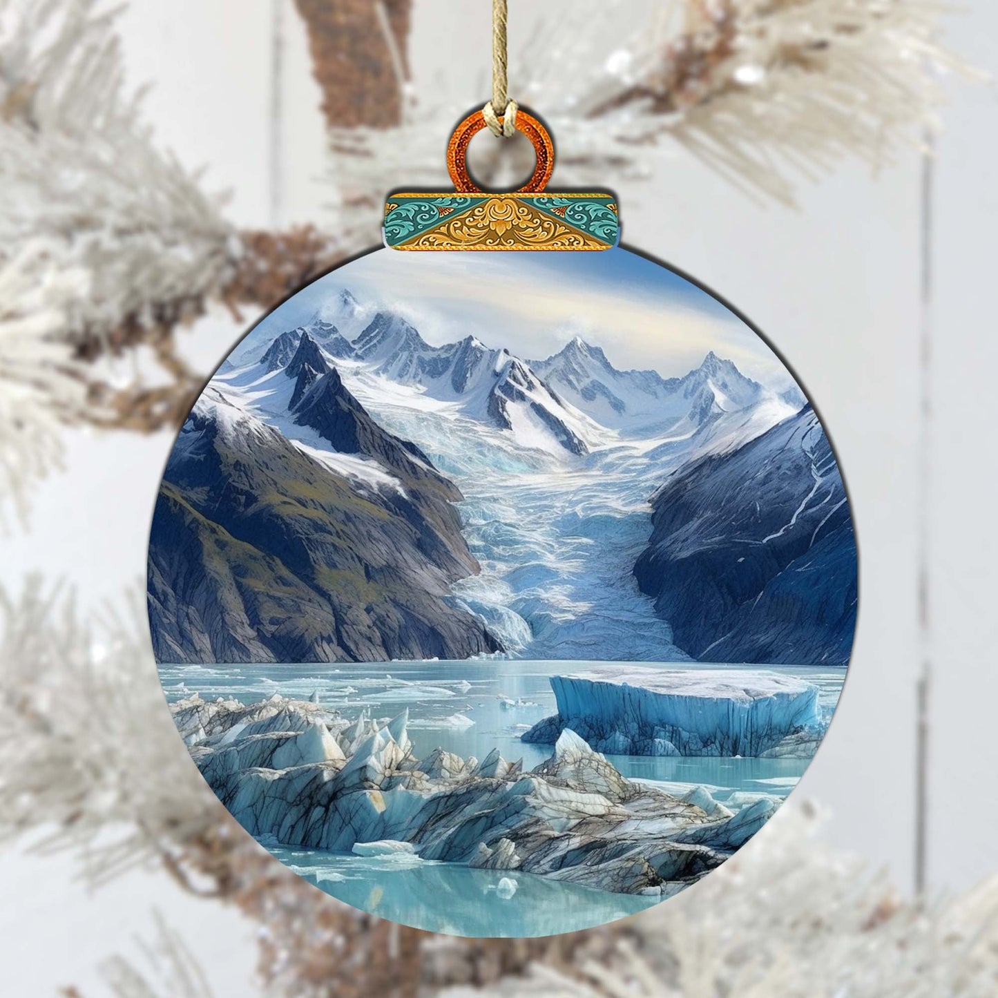 Beauty of Alaskan Wild Wooden Ornaments by G.Debrekht - Wildlife Holiday Décor - 870058-2