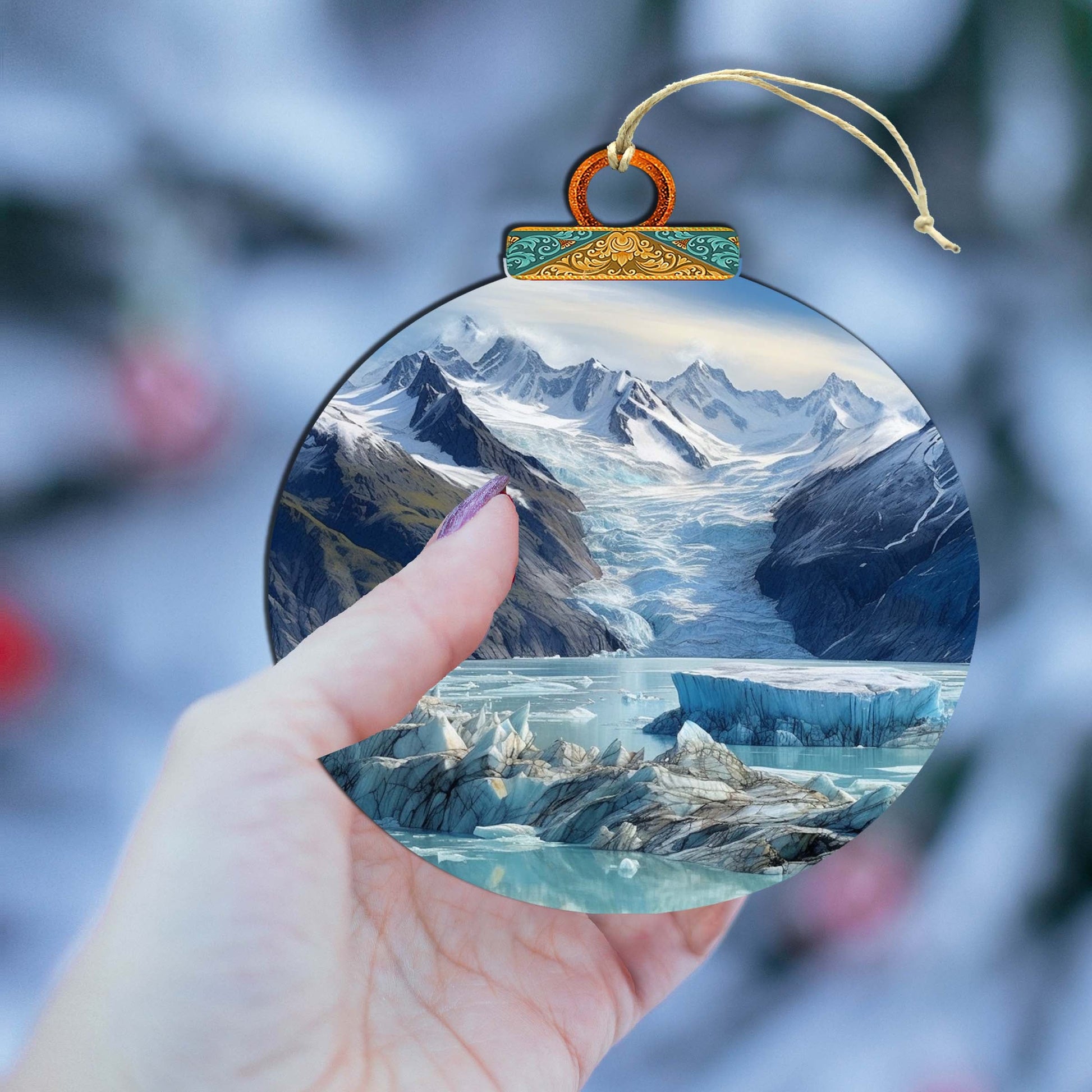 Beauty of Alaskan Wild Wooden Ornaments by G.Debrekht - Wildlife Holiday Décor - 870058-4