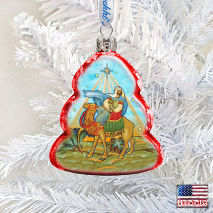 Balthazar Three Kings Mercury Glass Ornament by G. DeBrekht - Nativity Holiday Decor - 772016-0