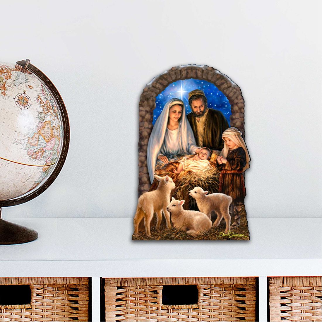 Miracle Nativity Diminutive Wall Art by D. Gelsinger - Nativity Holiday Decor - 8461042-1M-1201-0