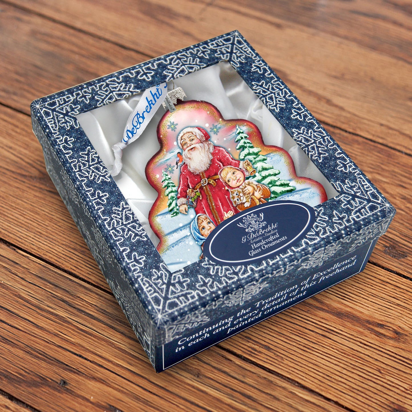 Time to Share Tree Glass Ornament by G. DeBrekht - Christmas Decor - 762-005-2