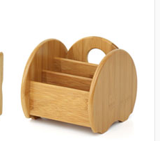 Bamboo Multi-Purpose Desktop Storage Bin