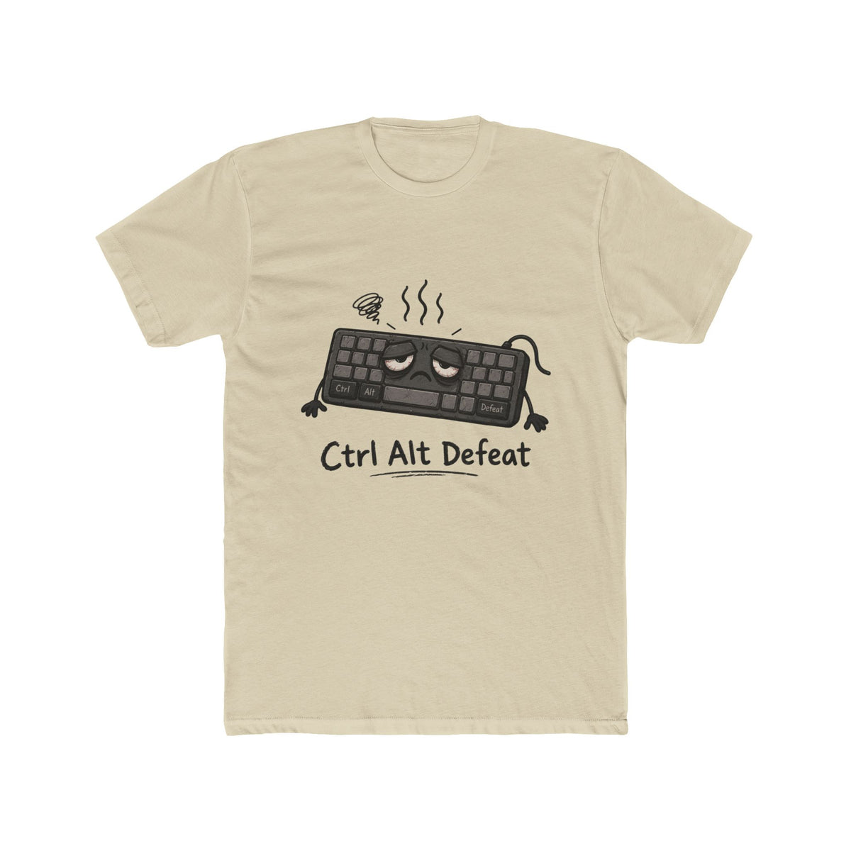 Ctrl Alt Defeat T-Shirt — Funny Gamer Keyboard Graphic Tee