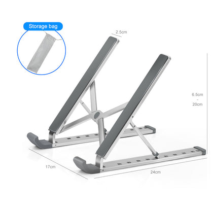 Folding Lifting Desktop Computer Stand for Notebook and Tablet