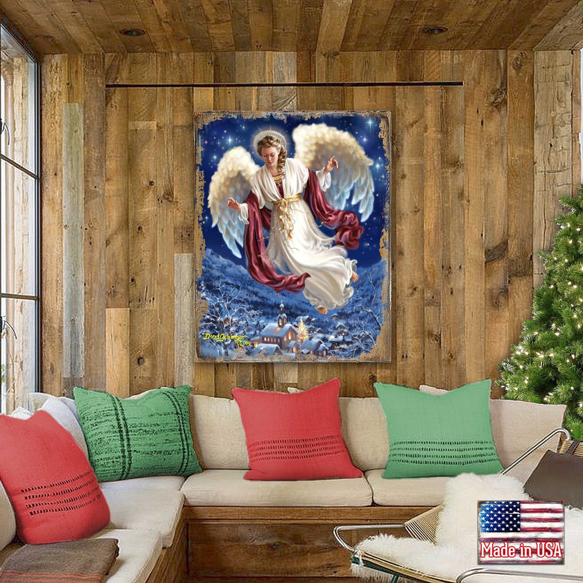 Piece on Earth Wooden Wall Art by D. Gelsinger - Nativity Holiday Décor - 95663B08-0