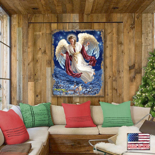 Piece on Earth Wooden Wall Art by D. Gelsinger - Nativity Holiday Décor - 95663B08-0