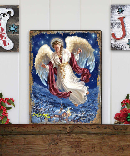 Piece on Earth Wooden Wall Art by D. Gelsinger - Nativity Holiday Décor - 95663B08-1