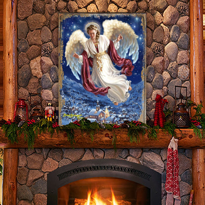 Piece on Earth Wooden Wall Art by D. Gelsinger - Nativity Holiday Décor - 95663B08-3