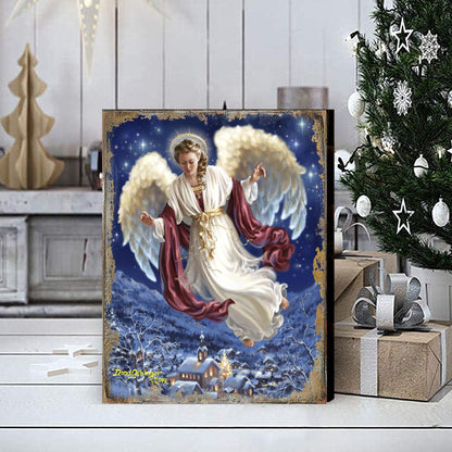 Piece on Earth Wooden Wall Art by D. Gelsinger - Nativity Holiday Décor - 95663B08-4