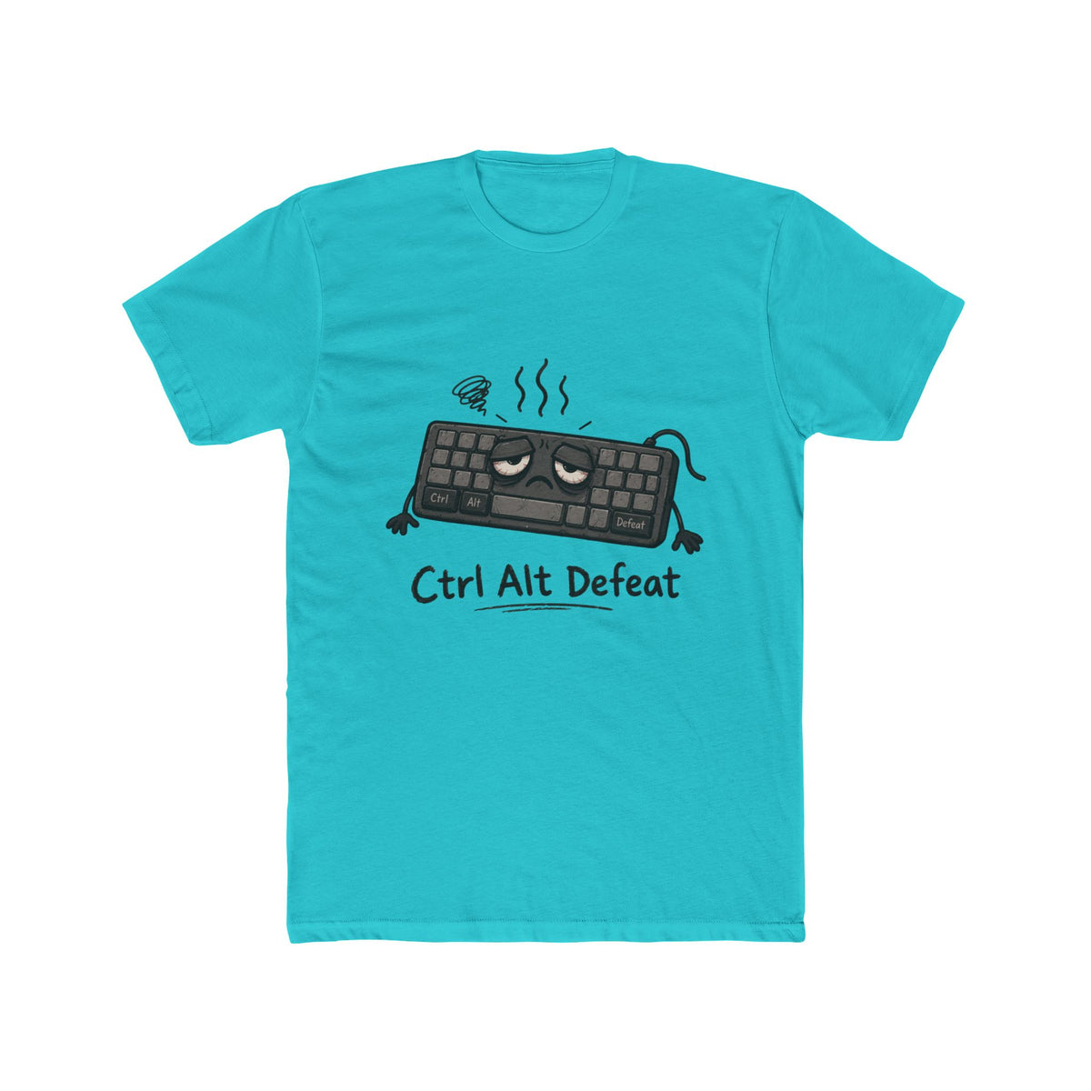 Ctrl Alt Defeat T-Shirt — Funny Gamer Keyboard Graphic Tee