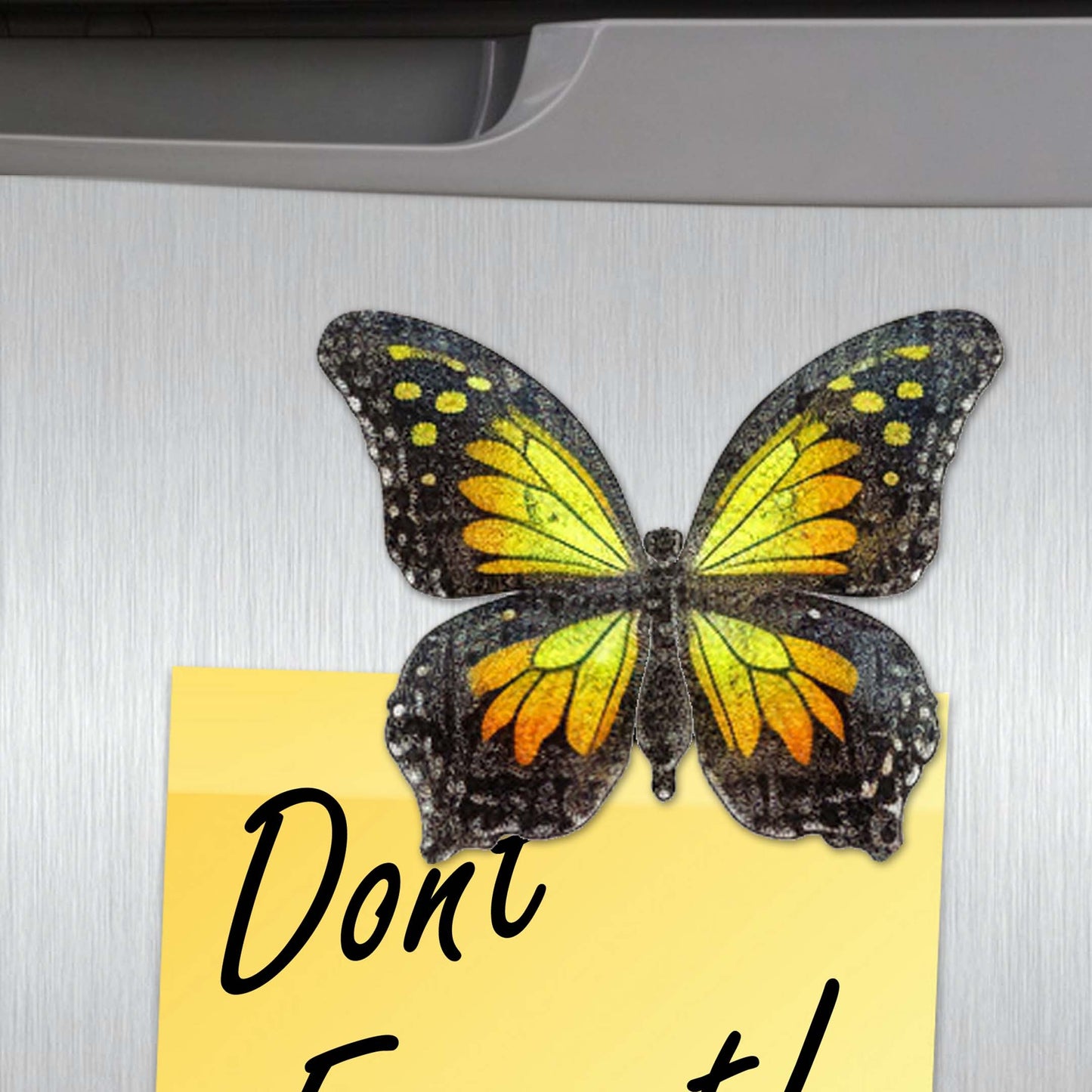 Summer Butterfly Decorative Eco Wood Magnets Set of 6 by G. Debrekht - Wildlife Decor - 8090012-1G-S6-1