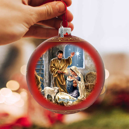 The Lamb of God Glass Ornament Limited Edition by D. Gelsinger - Easter Spring Decor - 73919-DG-3