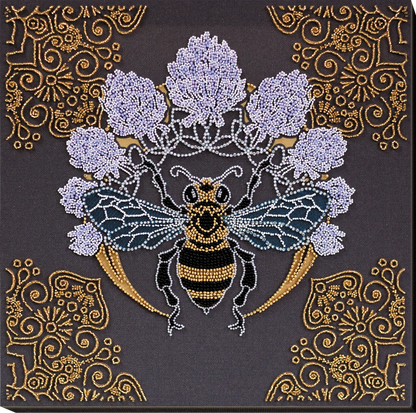 Bead Embroidery Kit - Bee in clover AB-831-0