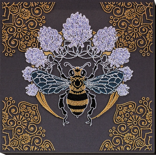 Bead Embroidery Kit - Bee in clover AB-831-0