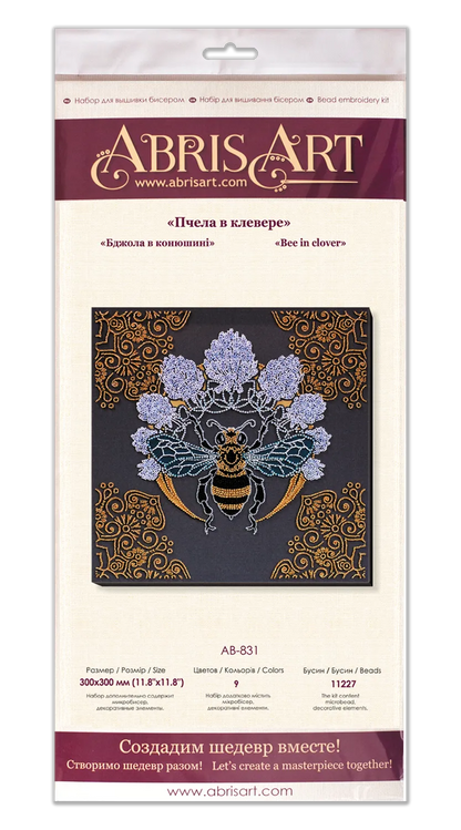 Bead Embroidery Kit - Bee in clover AB-831-2