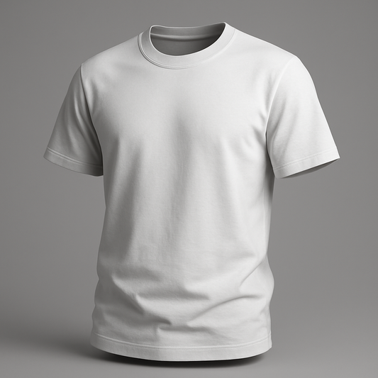 Customizable Unisex Cotton Crew Tee – Designed by You