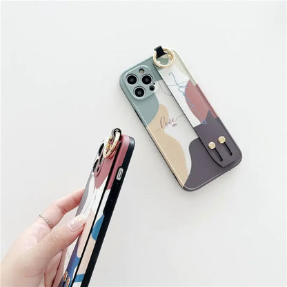 Artistic Wrist Strap Case for iPhone