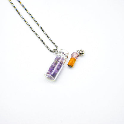Amethyst Diffuser Necklace | Aroma Jewelry | Energy & Healing | Diffusing on the go-3