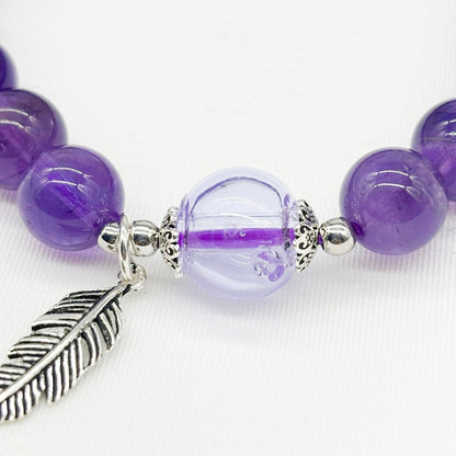 Sterling Silver Crystal Aroma Bracelet - Amethyst | Energy & Healing | Diffuser Jewellery | Gift for her-4