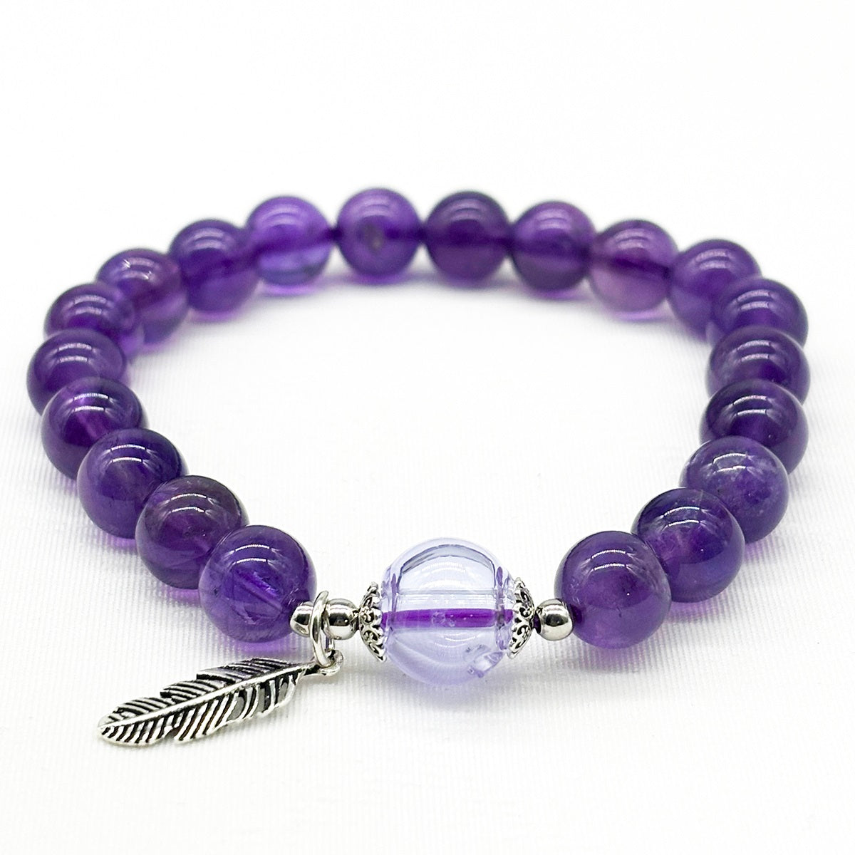 Sterling Silver Crystal Aroma Bracelet - Amethyst | Energy & Healing | Diffuser Jewellery | Gift for her-1