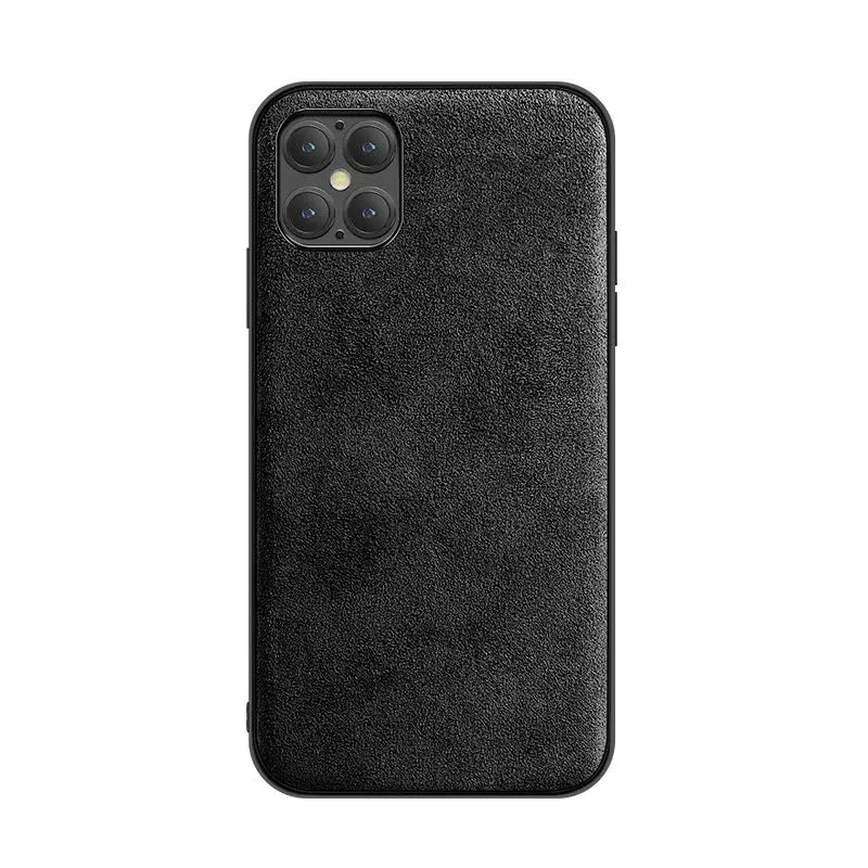 iPhone 14 Anacotte Luxeium premium microfiber suede handcraft iPhone case-4