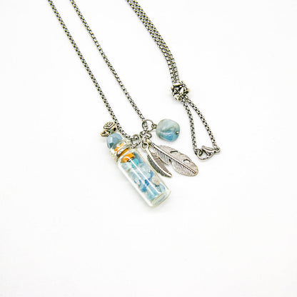 Aquamarine Diffusing Necklace | Energy & Healing | Diffusing on the go-4