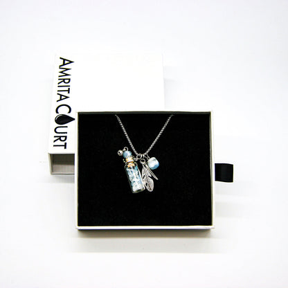 Aquamarine Diffusing Necklace | Energy & Healing | Diffusing on the go-1