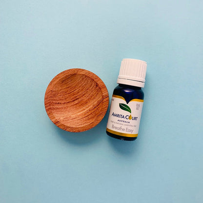 Breathe Easy+Wood Diffuser | Clear Blocked Nose | Hay Fever | Boost Your Breath | Essential Oil Combo-1