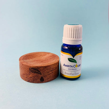 Breathe Easy+Wood Diffuser | Clear Blocked Nose | Hay Fever | Boost Your Breath | Essential Oil Combo-2