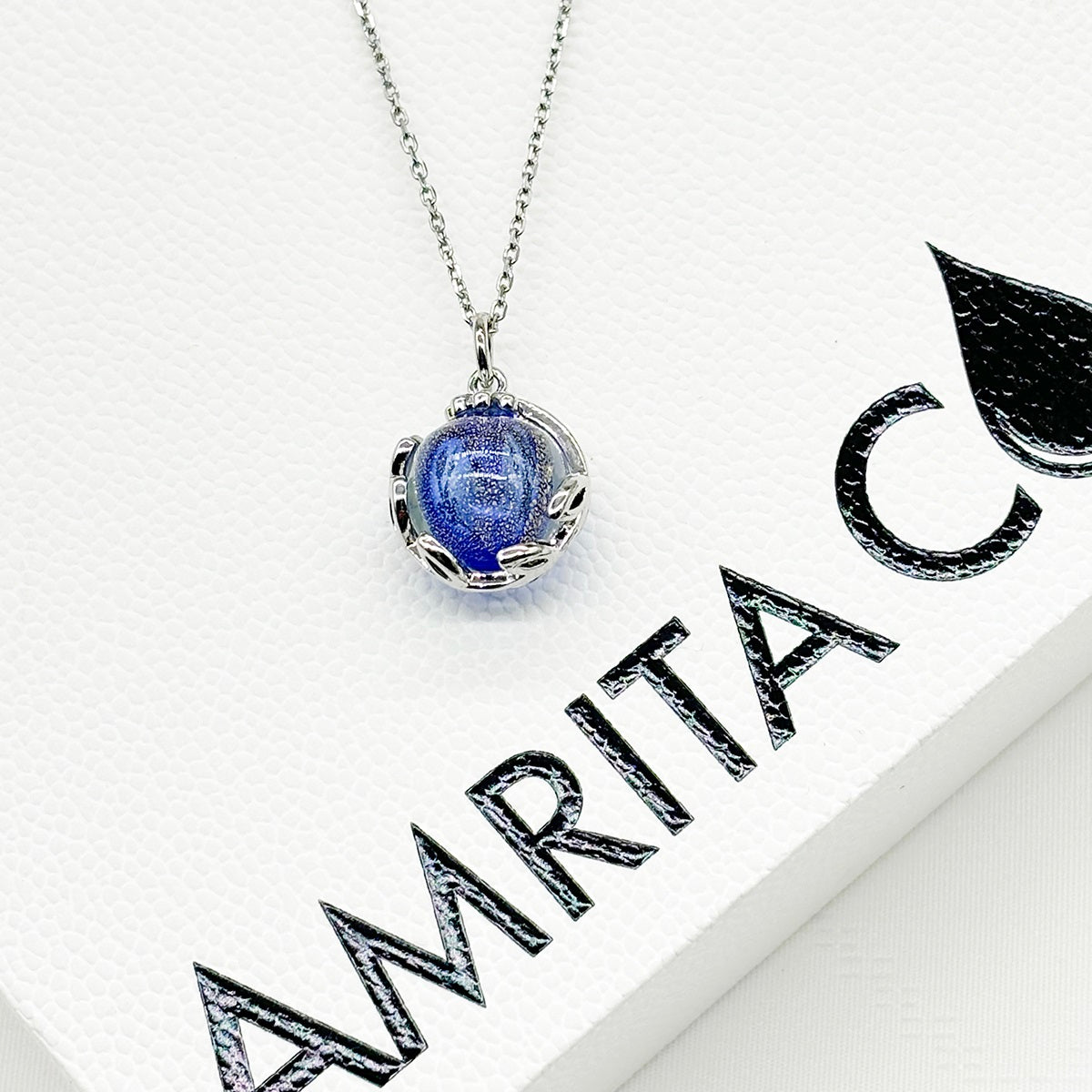 Planet Murano Aroma Necklace - Celestial Sapphire | Energy & Healing | Diffuse on the go | Gift for her-2