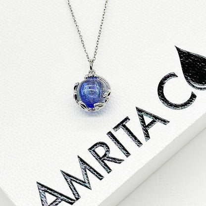 Planet Murano Aroma Necklace - Celestial Sapphire | Energy & Healing | Diffuse on the go | Gift for her-2