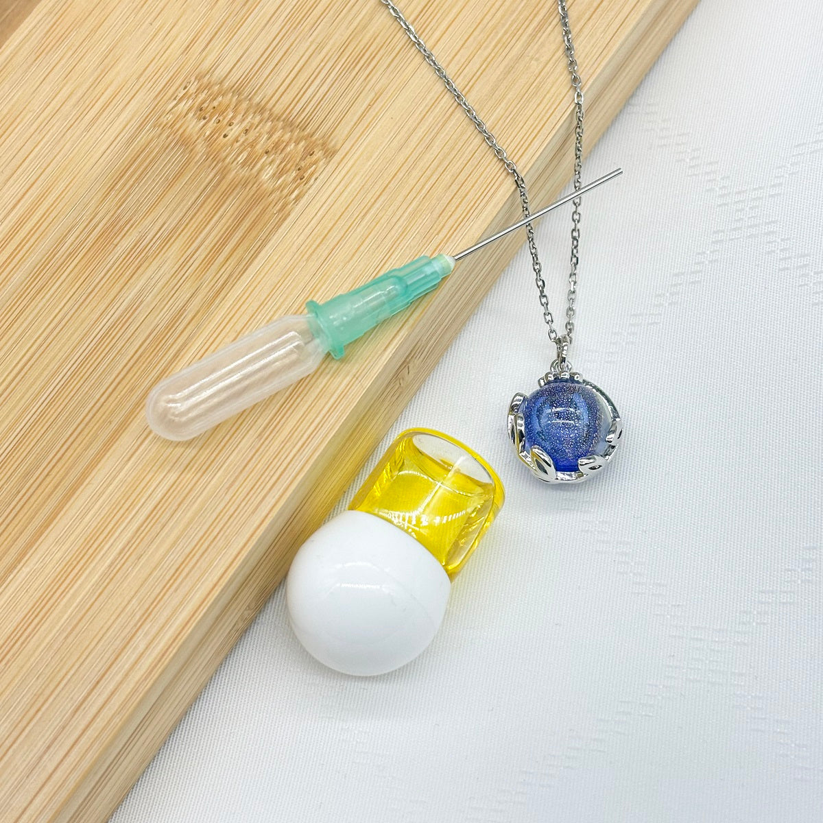 Planet Murano Aroma Necklace - Celestial Sapphire | Energy & Healing | Diffuse on the go | Gift for her-4