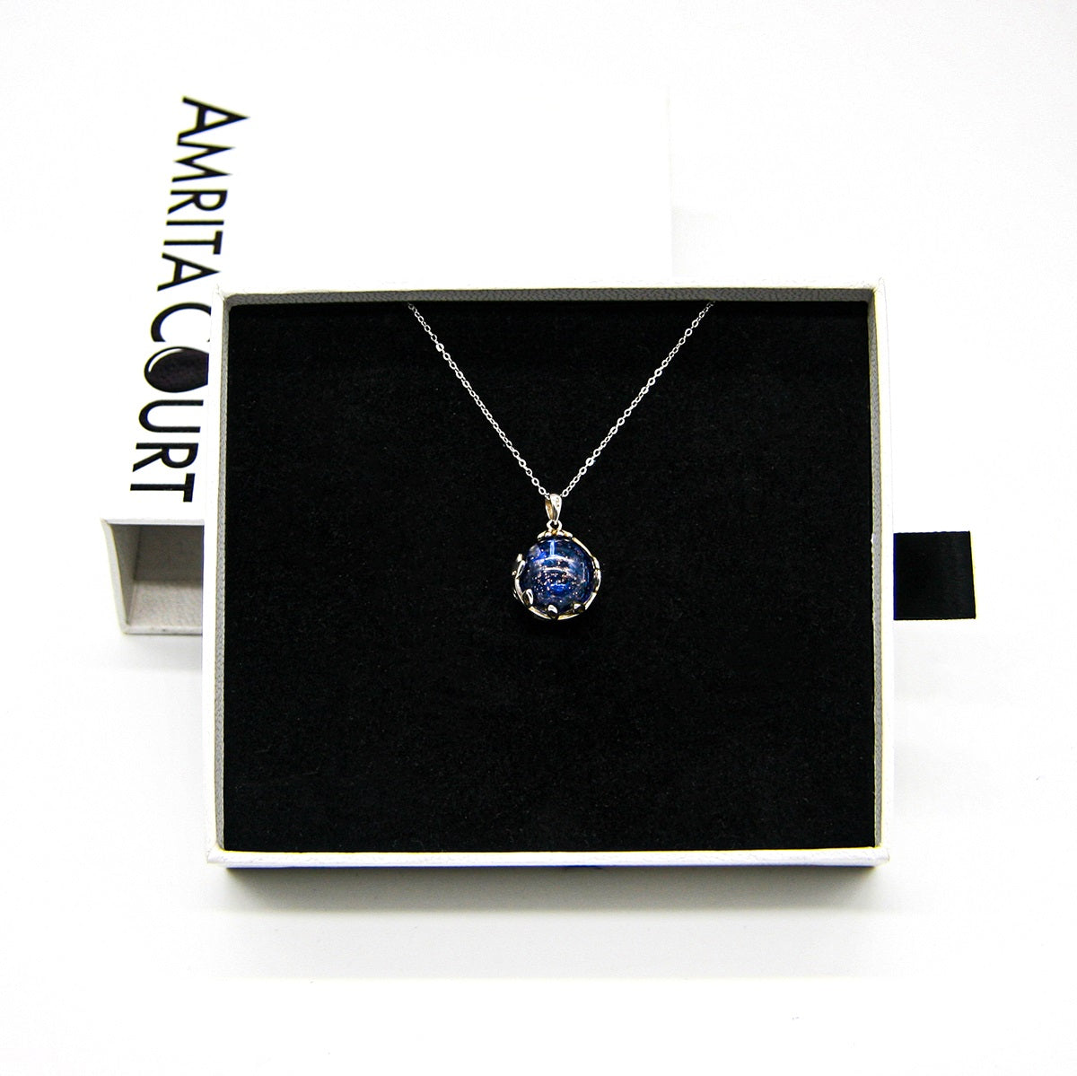 Planet Murano Aroma Necklace - Celestial Sapphire | Energy & Healing | Diffuse on the go | Gift for her-3