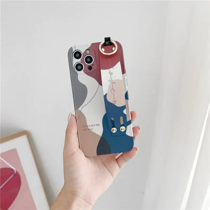 Artistic Wrist Strap Case for iPhone