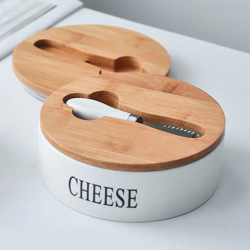 Ceramic Butter/Cheese Dish Set