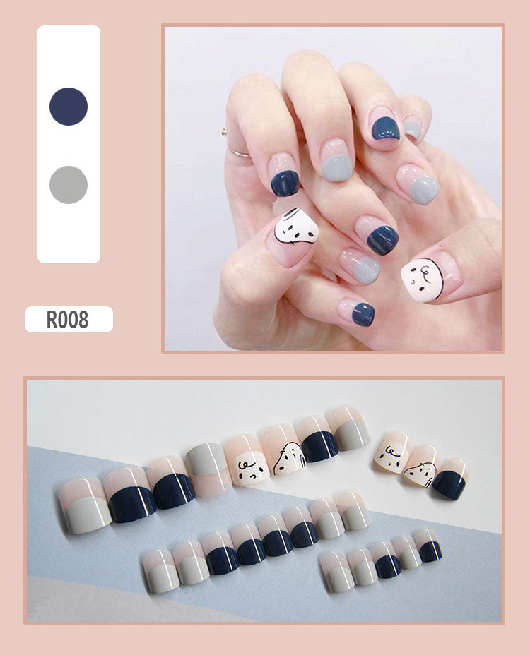 Fake nails finished nail patch-4