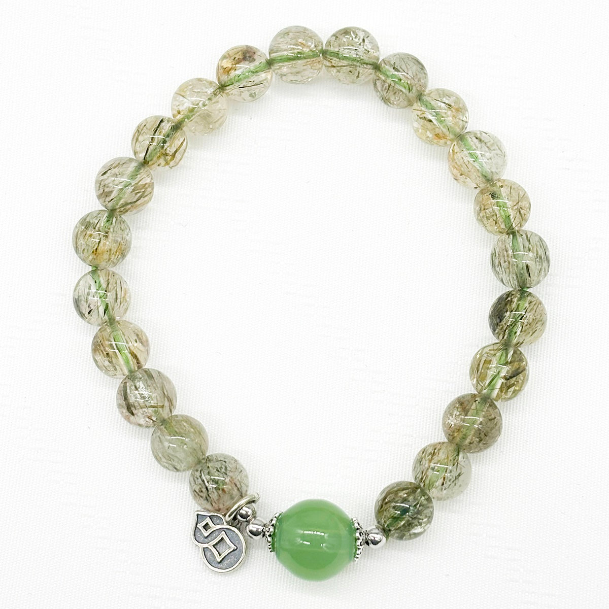 Sterling Silver Crystal Aroma Bracelet - Ghost Phantom Quartz | Energy & Healing | Diffuser Jewellery | Unique Gift-2