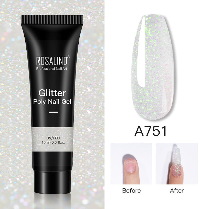 Glitter Poly Nail Gel Extension-4