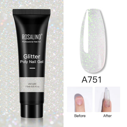 Glitter Poly Nail Gel Extension-4