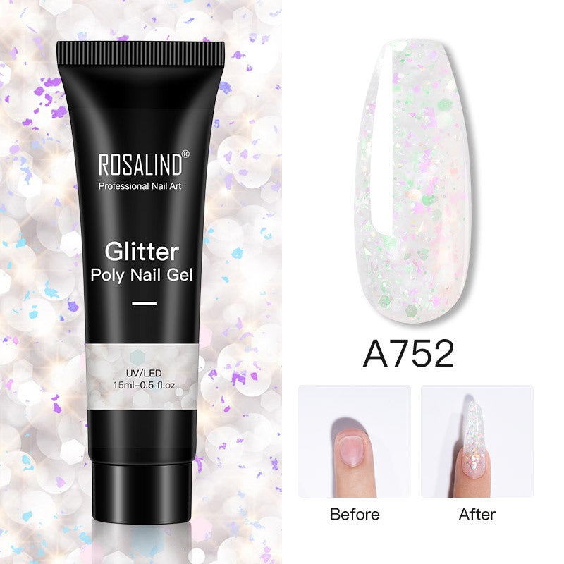 Glitter Poly Nail Gel Extension-5