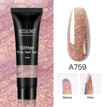 Glitter Poly Nail Gel Extension-11