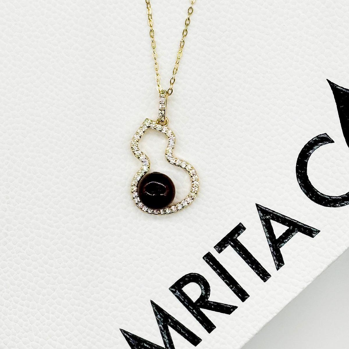 Golden Gourd Aroma Necklace - Amethyst | Energy & Healing | Diffuse on the go | Sterling Silver Chain-1