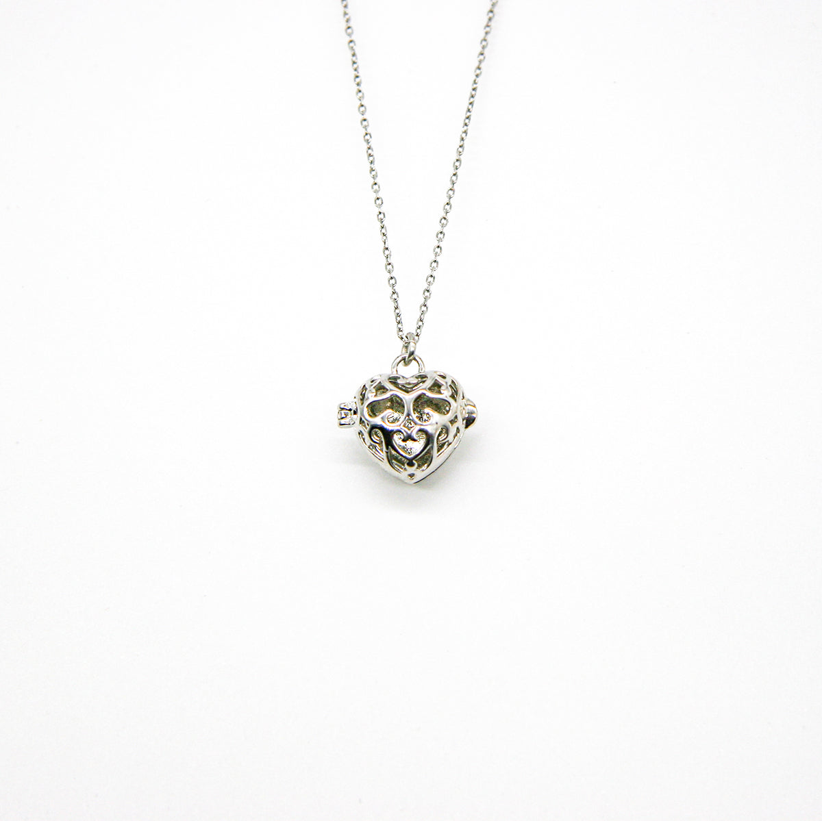 Love Heart Aroma Necklace | Energy & Healing | White Gold - Rose Gold | Love Gift-5